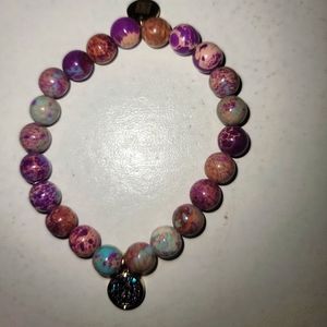 2/$25  NWOP BB Lila Strechy Beaded Bracelet